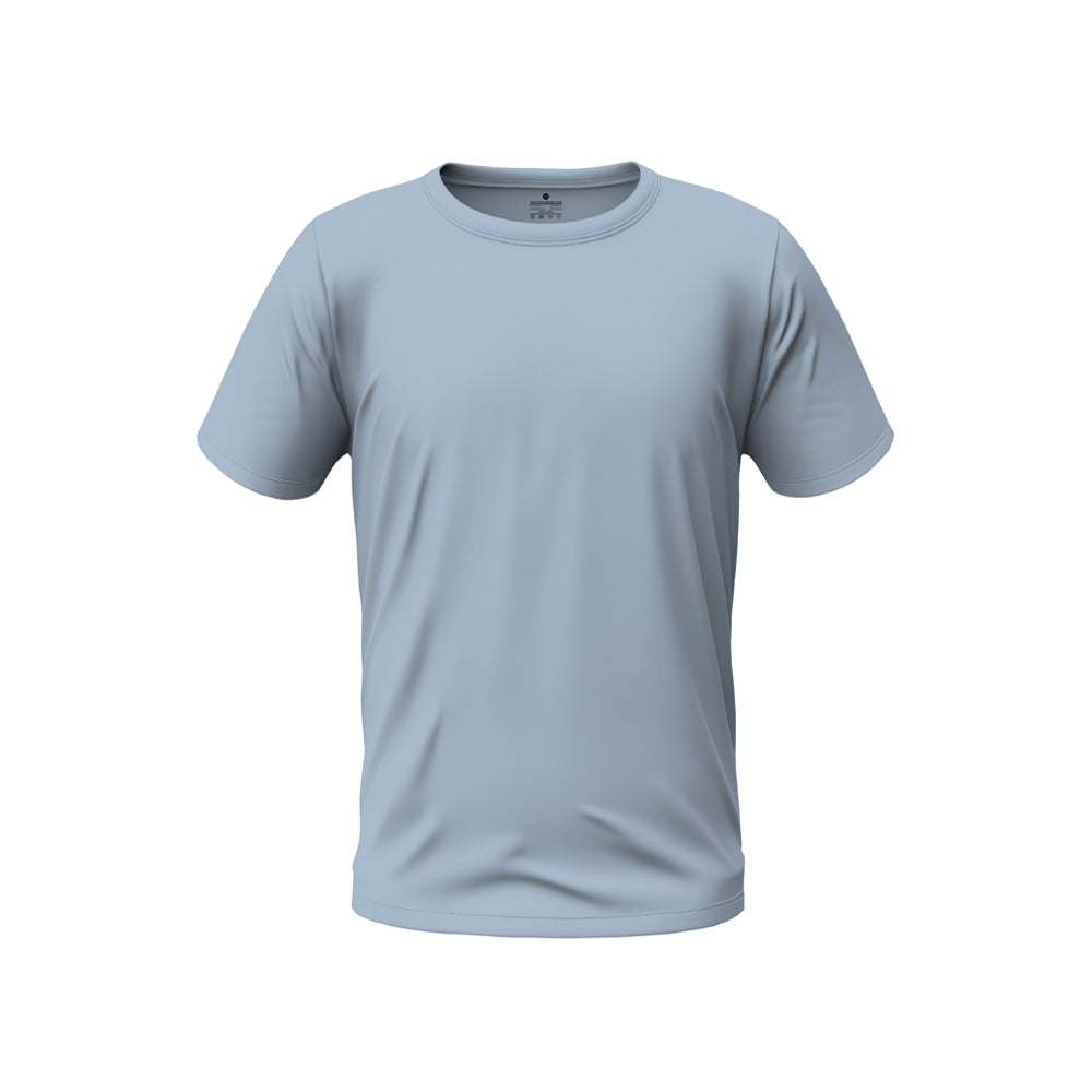 Men Regular Fit premium cotton Round Neck T-Shirt - Stone Denim
