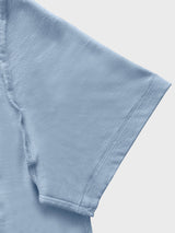 Men Regular Fit Round Neck T-Shirt - Stone Denim - Halfsleeve