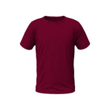 Men Round Neck Cotton T-Shirt -Red
