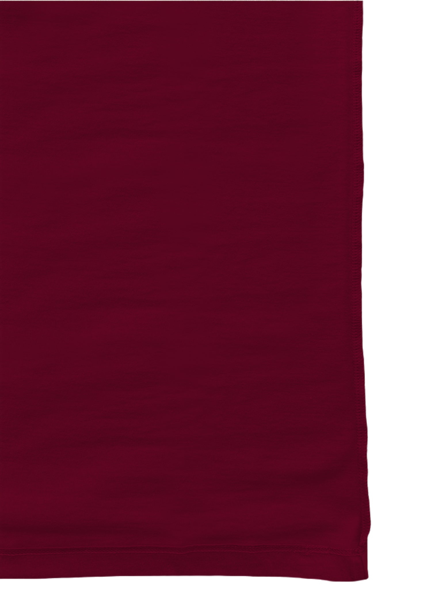 Men Round Neck Cotton T-Shirt -Red - Side view