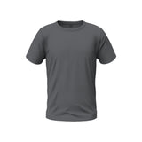 Men Round Neck Cotton T-Shirt - Dark Grey
