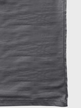 Men Round Neck Cotton T-Shirt - Dark Grey - side view
