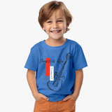 Music is life printed Organic cotton Boys T-Shirt