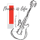 Music is life printed Organic cotton Boys T-Shirt