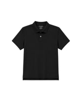 Organic Cotton Mens Polo T-Shirt Pure Black 
