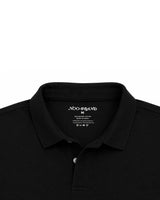 Organi cotton Polo T-Shirts for Men Black Collar view