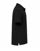 Organi cotton Polo T-Shirts for Men Black Side View 