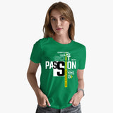 Passion - Polycotton Women Graphic T-Shirt for Sale -model
