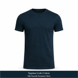 Premium Supima Lisle cotton crew neck T-shirt for men by Noobrand – ultra soft luxury cotton tee T-SHIRT