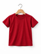 Red Suvin Gold cotton T-shirt for girls made with premium soft cotton