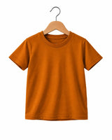 Rustic Bronze Suvin Gold cotton T-shirt for girls in premium soft cotton
