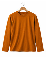 Rustic Bronze Suvin Gold cotton full sleeve T-shirt for men in premium soft cotton
