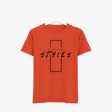 Orange Graphic Printed T Shirt for women