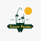 Summer Vacation -PolyCotton Men Half Sleeve Graphic T-Shirt - graphic design
