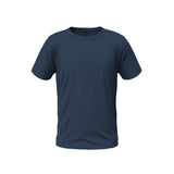 Navy blue Supima cotton t-shirt for men, soft and breathable fabric, ideal for daily wear.

