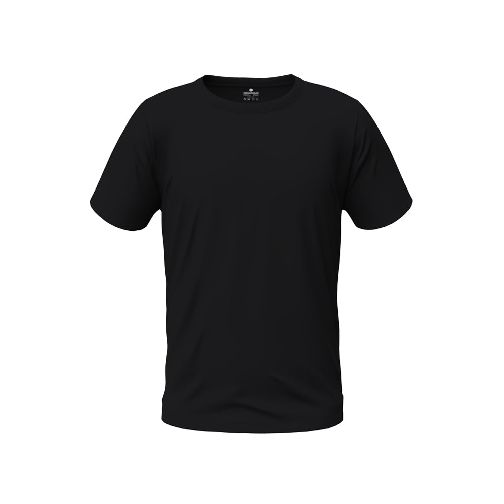 Black Supima cotton t-shirt for men, premium quality and soft fabric, perfect for daily wear.

