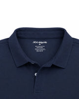 100% Suvin Gold Cotton Polo T-Shirt For Men  Collar Close up