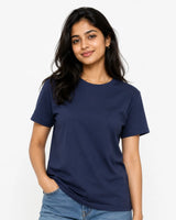 100% Women's Suvin Gold Cotton Essential Luxe T-Shirt - Mid Weight