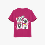 Hello Cute Puppies Graphic Printed | Fancy T-Shirt for girls