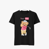 Teddy_Bear_Golf_roundneck women t shirt