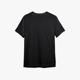 Black Crew Neck Tee -Men's black organic cotton t shirt