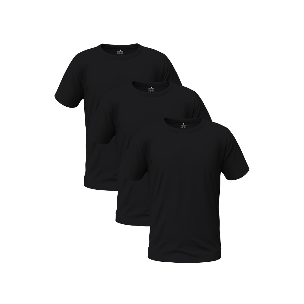 3 Piece Crew Neck Blank Tees Combo