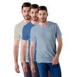 Premium Crew Neck Plain Tees 3 Piece Combo with model