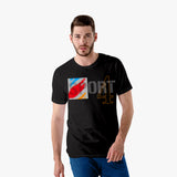 sport printed t-shirt with model