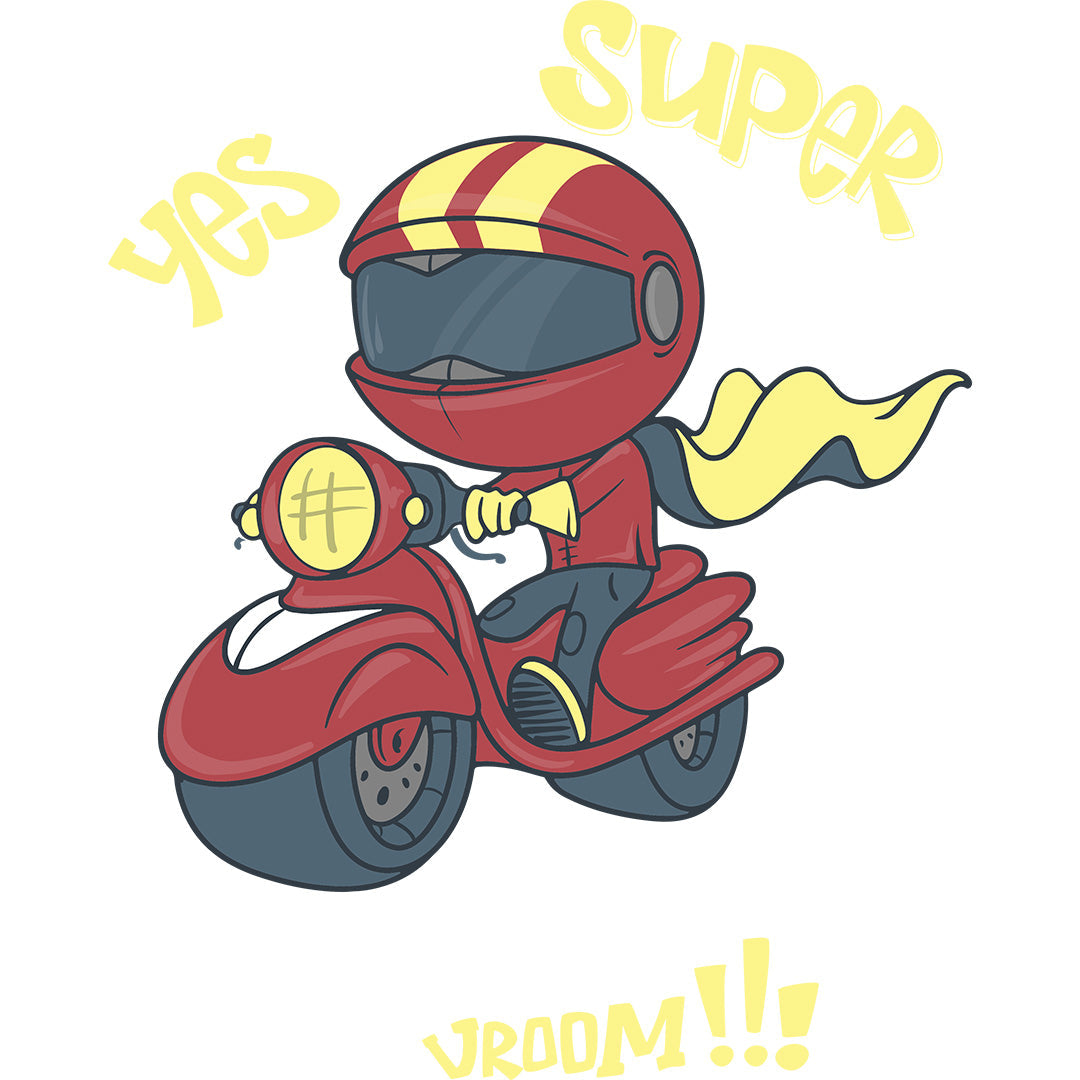 super hero printed design