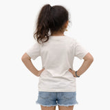 Suvin Gold Cotton Kids T-Shirt for Girls